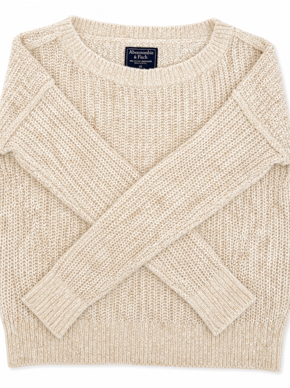 Abercrombie & Fitch Cream Knit Sweater